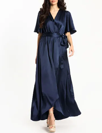 Rochie lunga Guess, albastru Albastru