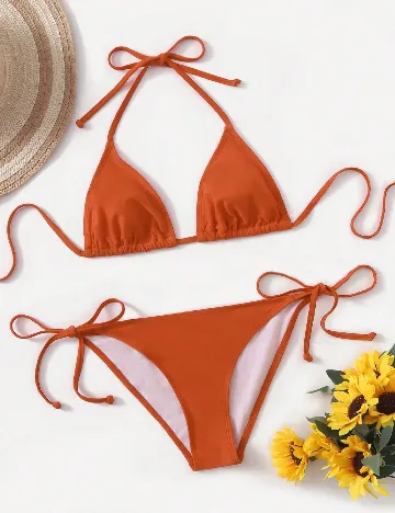 Costum de baie SHEIN, portocaliu