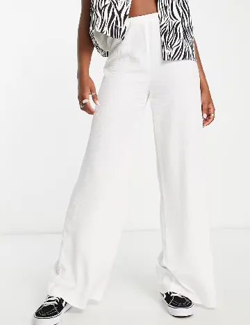 Pantaloni Top Shop, alb