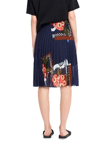 Fusta Desigual, albastru Albastru