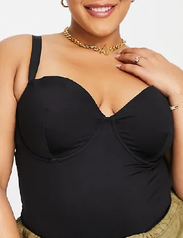 Body ASOS Curve, negru