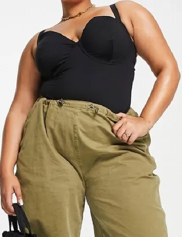 Body ASOS Curve, negru