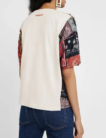 Tricou Desigual, crem Crem