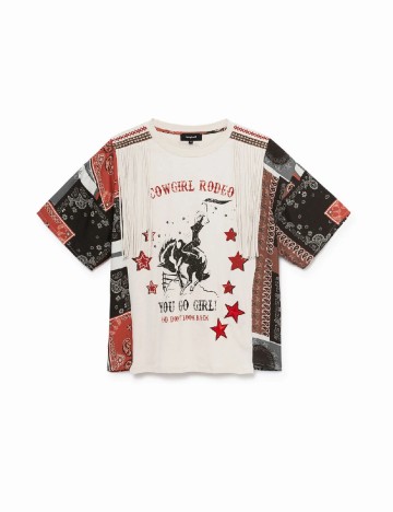 Tricou Desigual, crem