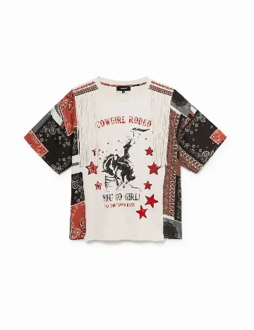Tricou Desigual, crem Crem