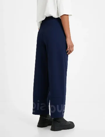 Pantaloni Desigual, albastru
