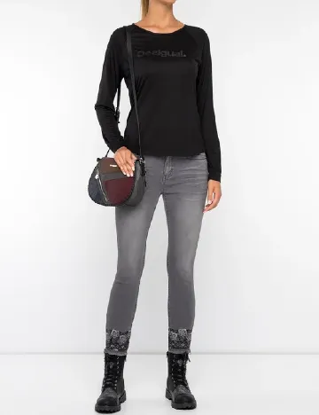 Blugi Desigual, gri Gri