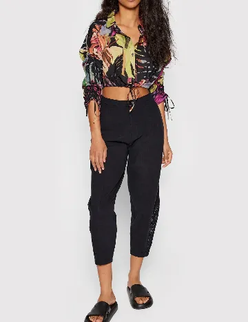 Pantaloni Desigual, negru