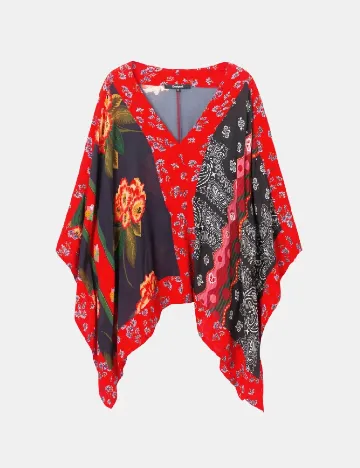 Poncho Desigual, mix culori Mix culori