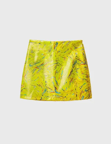 Fusta Desigual, galben Galben