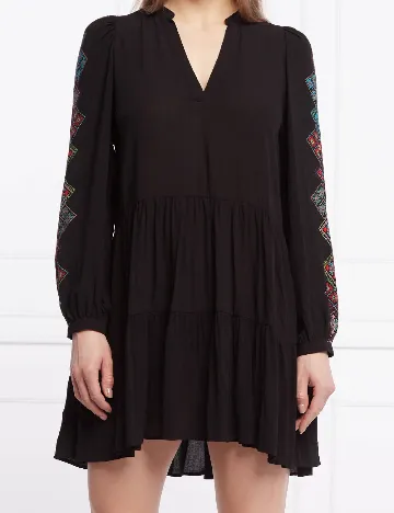 Rochie scurta Desigual, negru Negru