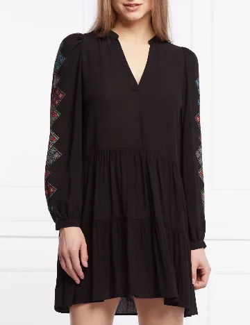Rochie scurta Desigual, negru Negru