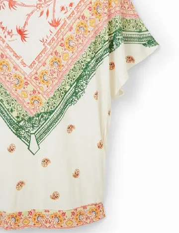 Tricou Desigual, crem Crem