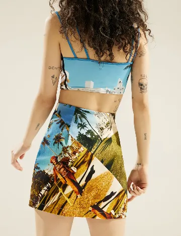 Fusta Desigual, mix culori Mix culori