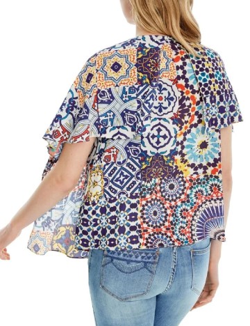 Bluza Desigual, mix culori