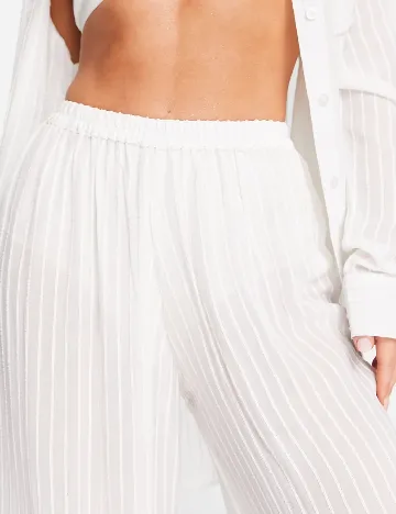Pantaloni de plaja Esmee, alb Alb