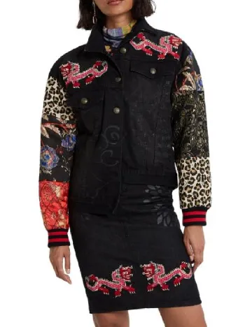 Jacheta Desigual, negru Negru
