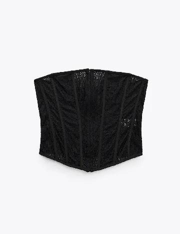 Corset Zara, negru Negru