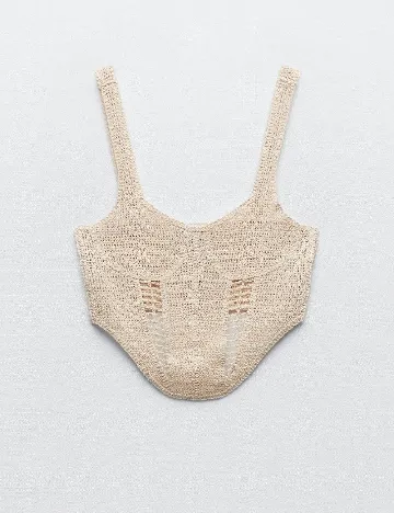 Top Zara, crem Crem