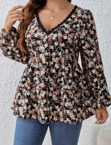 Bluza SHEIN CURVE, floral