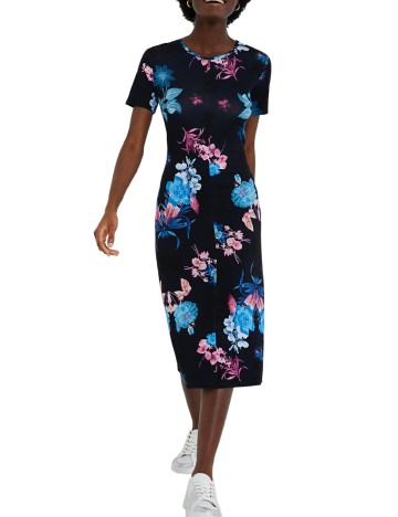 Rochie medie Desigual, bleumarin
