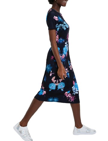 Rochie medie Desigual, bleumarin