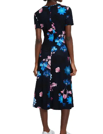 Rochie medie Desigual, bleumarin Albastru