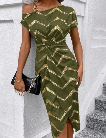 Rochie medie SHEIN, verde Verde