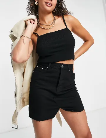 Fusta ASOS, negru Negru
