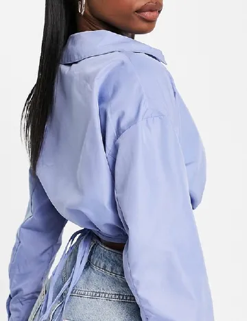 Top Missguided, albastru Albastru