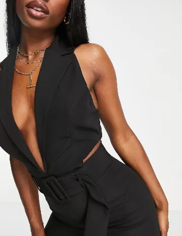 Salopeta ASOS, negru Negru