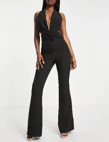 Salopeta ASOS, negru Negru