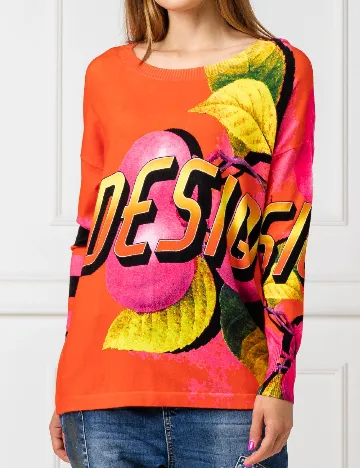 Bluza Desigual, portocaliu Portocaliu