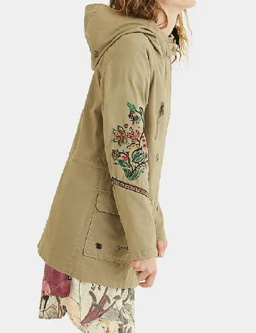 Jacheta Desigual, kaki Verde