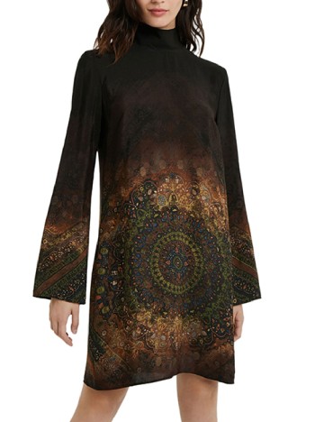 Rochie scurta Desigual, mix culori