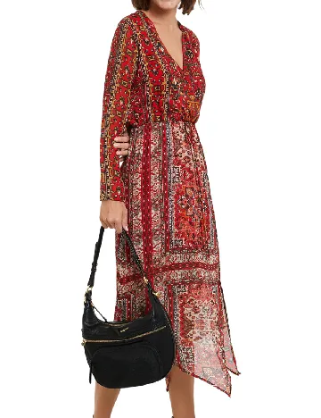 Rochie medie Desigual, rosu Rosu