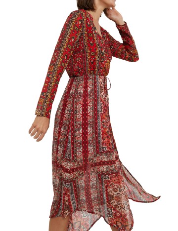 Rochie medie Desigual, rosu