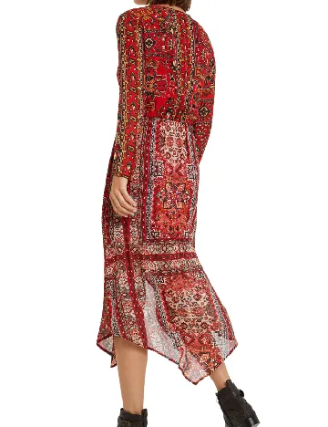 Rochie medie Desigual, rosu Rosu