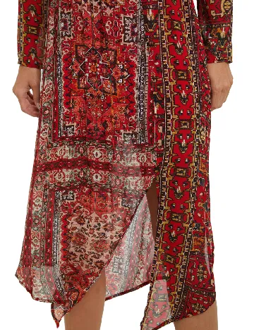 Rochie medie Desigual, rosu Rosu