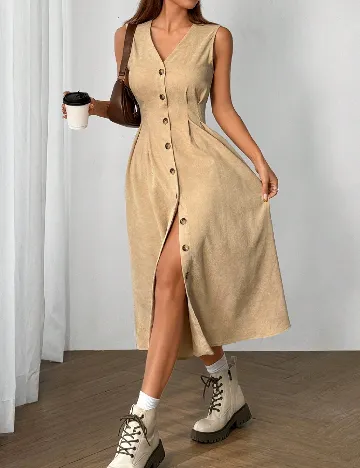 Rochie medie SHEIN, maro deschis Maro