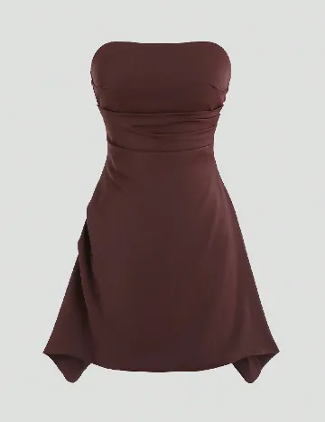 Rochie scurta SHEIN, maro Maro