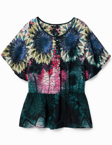Bluza Desigual, mix culori