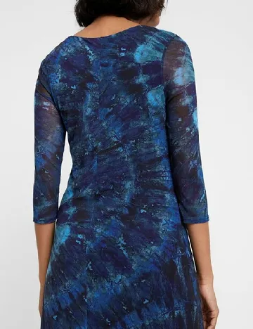 Rochie lunga Desigual, bleumarin Albastru