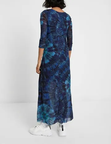 Rochie lunga Desigual, bleumarin Albastru