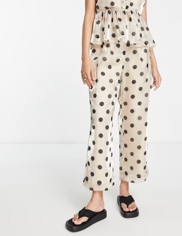 Pantaloni Y.A.S, crem
