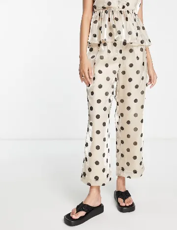 Pantaloni Y.A.S, crem Crem