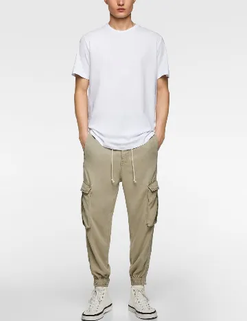 Tricou Zara, alb Alb