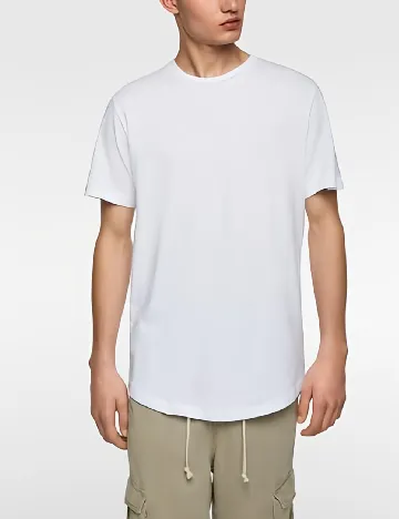 Tricou Zara, alb Alb