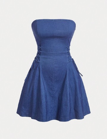 Rochie scurta SHEIN CURVE, albastru