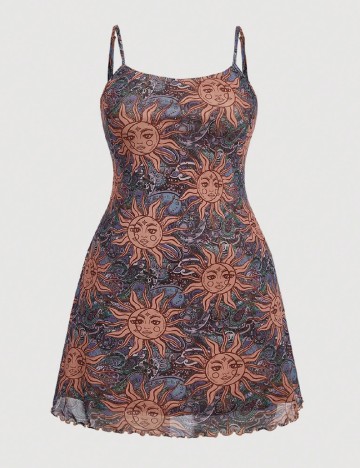Rochie scurta SHEIN CURVE, mix culori